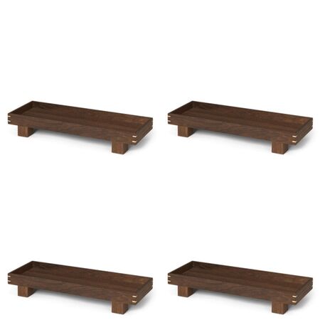 Ferm Living Holztablett Bon Wooden Von Ferm Living X-Small, Eiche geräuchert