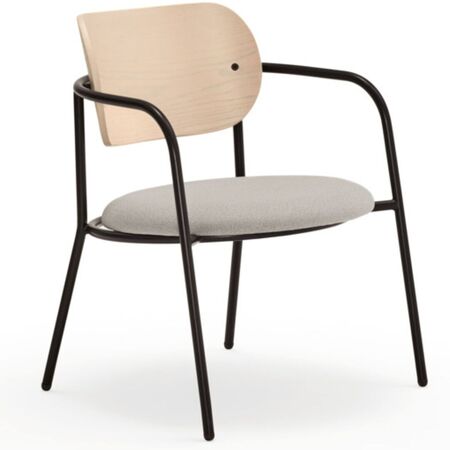 Teulat_Eclipse_Armlehnstuhl_Hell_Eiche_Schwarz