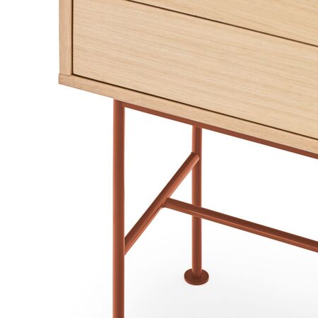 Teulat Teulat Yoko - Konsolentisch Eiche / Brick