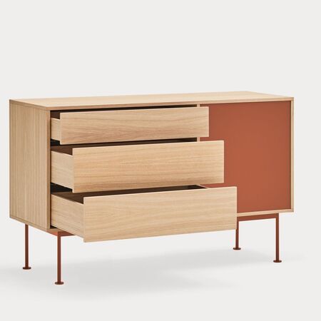 Teulat Teulat Yoko - Sideboard 1D Eiche / Brick