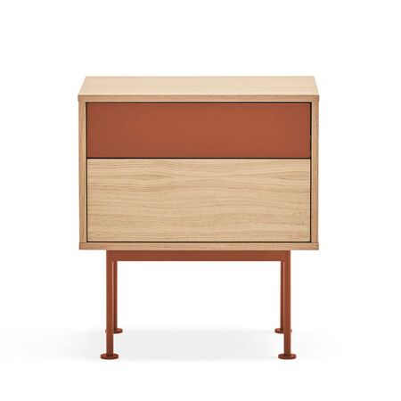 Teulat Teulat Yoko - Nachttisch Eiche / Brick