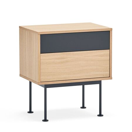 Teulat Teulat Yoko - Nachttisch Eiche / Anthrazit Grau