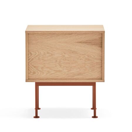 Teulat_Yoko_Nachttisch_Eiche_Brick_Red