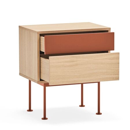 Teulat_Yoko_Nachttisch_Eiche_Brick_Red