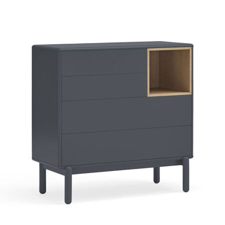 Teulat Teulat Corvo - Sideboard 4D Dunkel Anthrazit