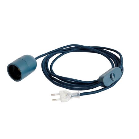 HAY Accessoires Kabelset Common  für Tischleuchte von Hay Anthracite blue cord set