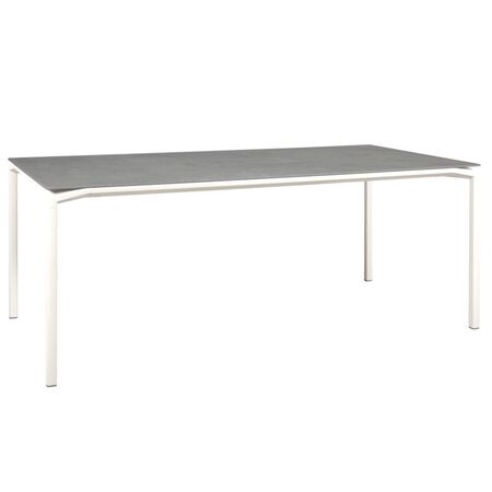 Fermob Calvi Mineral Tisch 195 X 95 cm von Fermob Weiss 01, Kreta