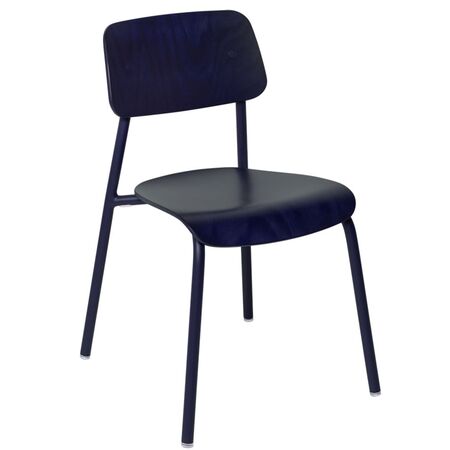 Fermob Studie Lasierter Holzstuhl von Fermob Abyssblau 92, Abyssblau 92