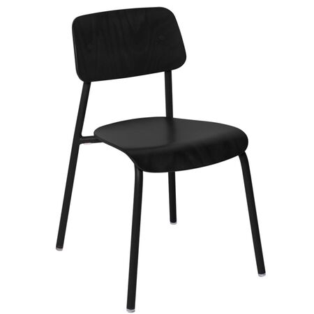 Fermob Studie Lasierter Holzstuhl von Fermob Lakritze, Lakritze