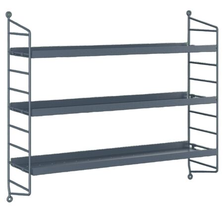 String Furniture String Pocket metal Sergelgrå / Sergelgrå