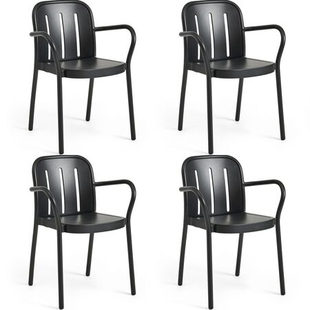 Outdoor-Armlehnstuhl Deville 4er Set von Hay