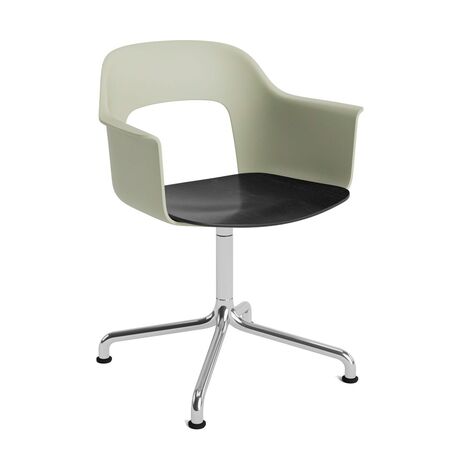 HAY Living Armlehnstuhl Layout 252 von Hay Pastel green , Aluminium poliert, Black