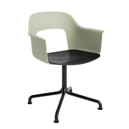 HAY Living Armlehnstuhl Layout 252 von Hay Pastel green , Schwarz pulverbeschichtet Aluminium, Black