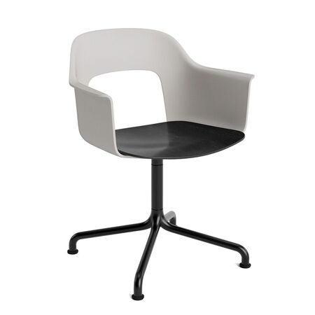 HAY Living Armlehnstuhl Layout 252 von Hay Sky Grey, Schwarz pulverbeschichtet Aluminium, Black