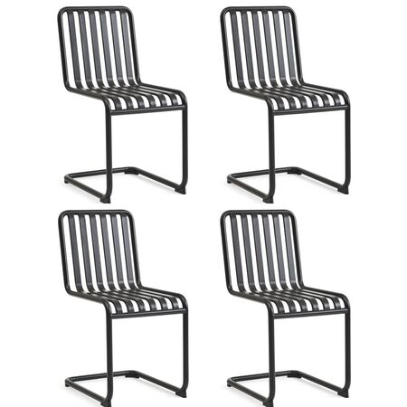 Outdoor-Stuhl Palissade Cantilever 4er Set von Hay