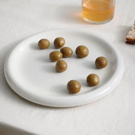 HAY Accessoires Barro Plate - Set of 2 Off-White, Ø: 24 cm 