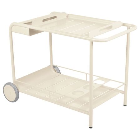 Fermob Beistelltisch / Rollende Bar 'Luxembourg Latte-Beige E8