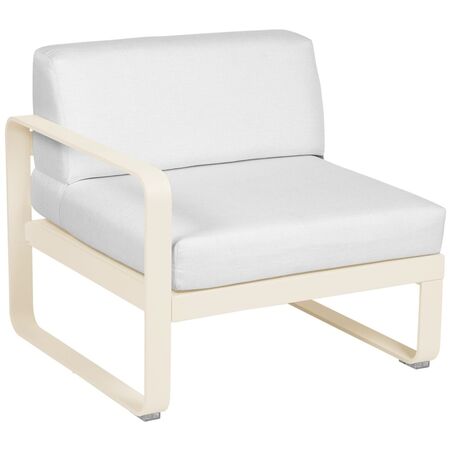 Fermob Linkes 1-Sitzer Modul 'Bellevie' Latte-Beige E8, Grauweiss 81