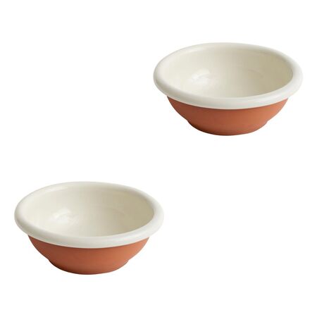 HAY Accessoires Barro Salad Bowl Large Off-White, Ø: 26 cm / H: 9 cm