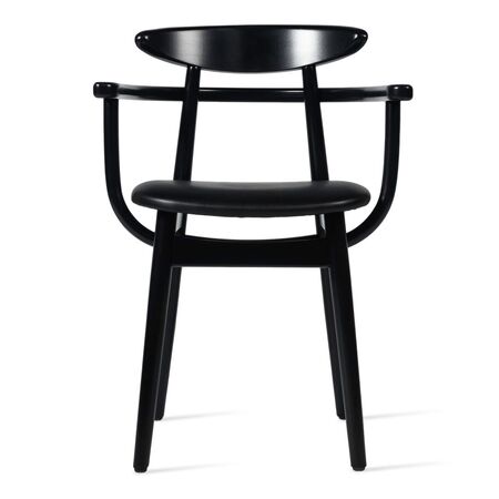 Vincent Sheppard Vincent Sheppard Teo Dining Armchair Fast Schwarz, Schwarz vegan