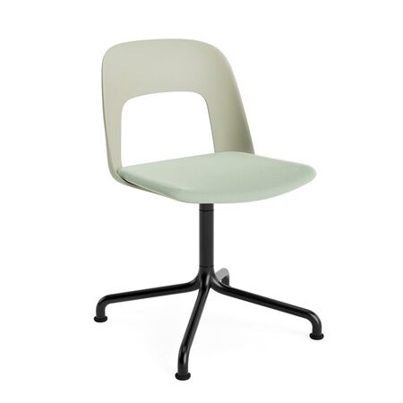 HAY Living Stuhl Layout 153 von Hay Pastel Green / Relate - 921, Schwarz pulverbeschichtet Aluminium