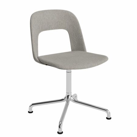 HAY Living Stuhl Layout 154 von Hay Aluminium poliert, Turf - Light grey 