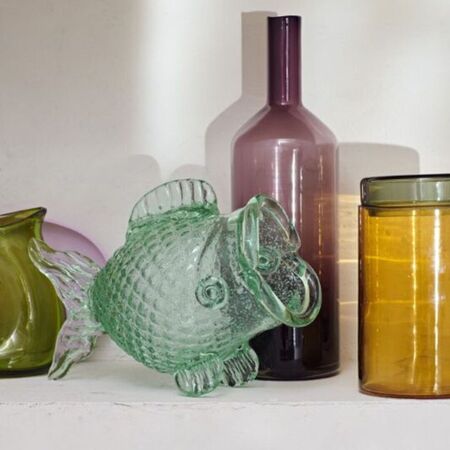 Glasobjekt Fat Fish im 2er Set von Pols Potten