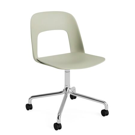 HAY Living Bürostuhl Layout 161 von Hay Pastel green , Aluminium poliert