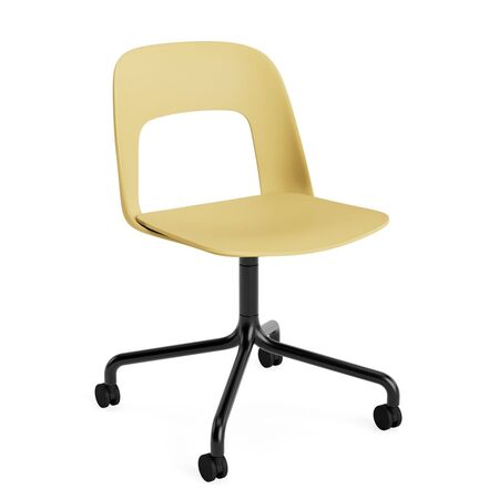 HAY Living Bürostuhl Layout 161 von Hay Biscotti, Schwarz pulverbeschichtet Aluminium