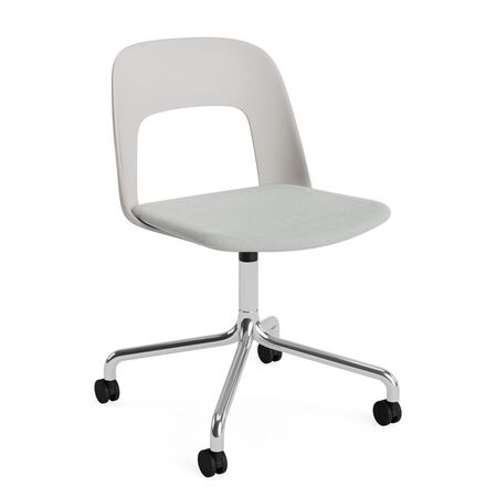 HAY Living Bürostuhl Layout 163 von Hay Sky Grey / Naveli - 113, Aluminium poliert