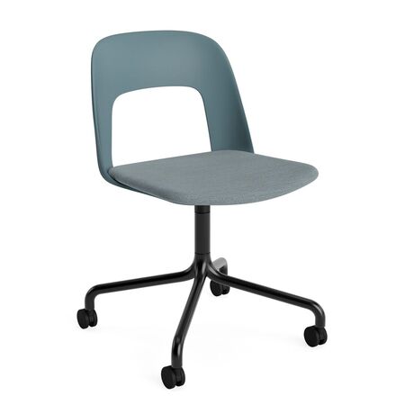 HAY Living Bürostuhl Layout 163 von Hay Ocean / Mode - 045 , Schwarz pulverbeschichtet Aluminium