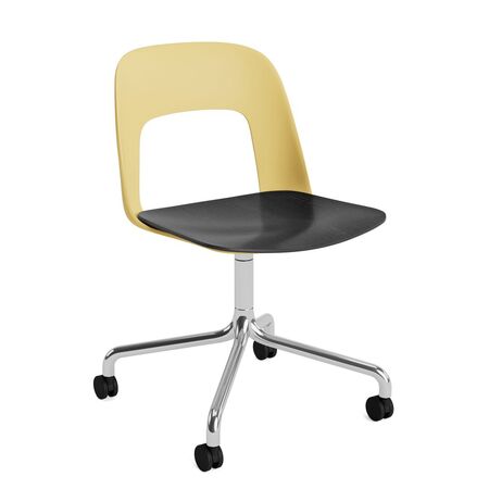 HAY Living Bürostuhl Layout 162 von Hay Biscotti, Aluminium poliert, Black