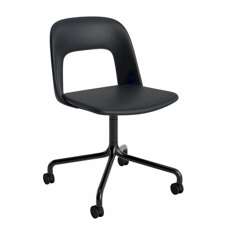 HAY Living Bürostuhl Layout 164 von Hay Schwarz pulverbeschichtet Aluminium, Grano -  Black