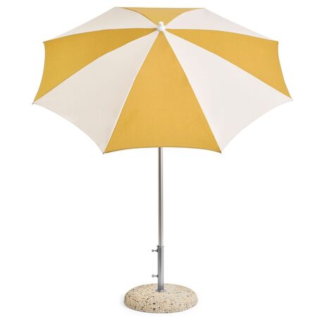 HAY Accessoires Sonnenschirm Terrazza in Oktogon von Hay Off-white / ochre