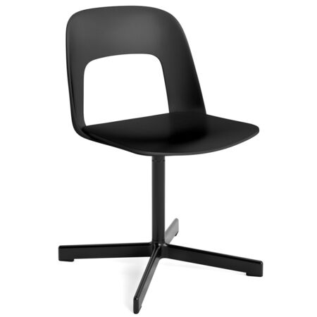 HAY Living Stuhl Layout 131 von Hay Black, Schwarz pulverbeschichtet Aluminium