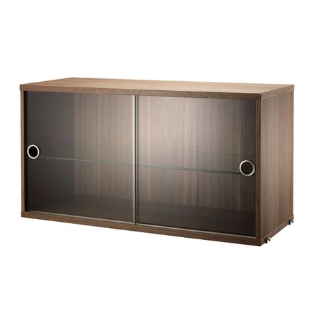 String Furniture Vitrine von String Furniture Nussbaum, B: 78 cm, T: 30 cm