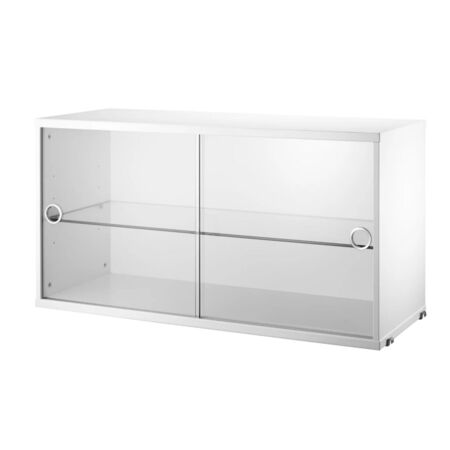 String Furniture Vitrine von String Furniture Weiss, B: 78 cm, T: 30 cm
