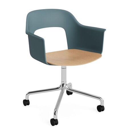 HAY Living Büro-Armlehnstuhl Layout 262 von Hay Ocean, Aluminium poliert, Natural 