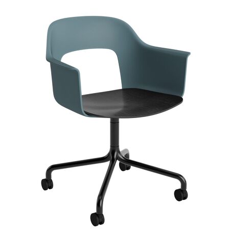 HAY Living Büro-Armlehnstuhl Layout 262 von Hay Ocean, Schwarz pulverbeschichtet Aluminium, Black