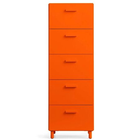 String Furniture Relief Kommode hoch von String Furniture Orange