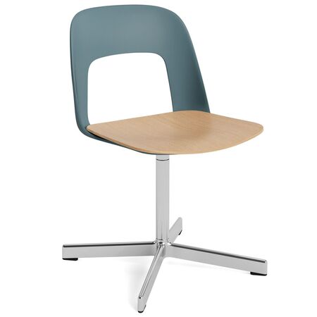 HAY Living Stuhl Layout 132 von Hay Ocean, Aluminium poliert, Natural 