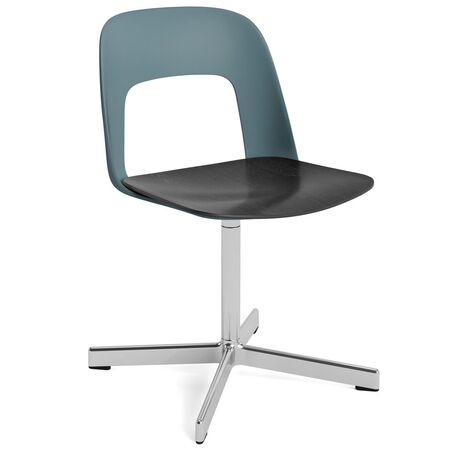 HAY Living Stuhl Layout 132 von Hay Ocean, Aluminium poliert, Black