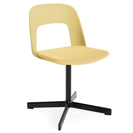 HAY Living Stuhl Layout 133 von Hay  Biscotti  / Relate - 431 , Schwarz pulverbeschichtet Aluminium