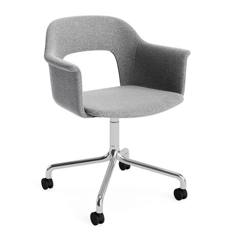 HAY Living Büro-Armlehnstuhl Layout 264 von Hay Aluminium poliert, Hallingdal - 130