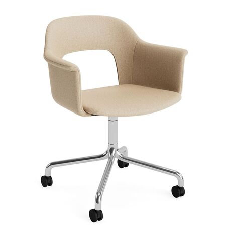 HAY Living Büro-Armlehnstuhl Layout 264 von Hay Aluminium poliert, Hallingdal - 220