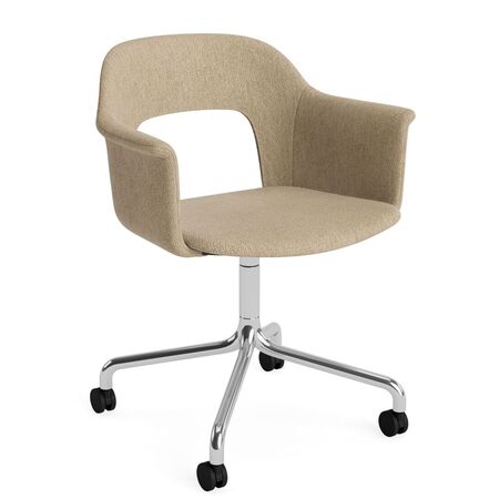 HAY Living Büro-Armlehnstuhl Layout 264 von Hay Aluminium poliert, Turf - Sand