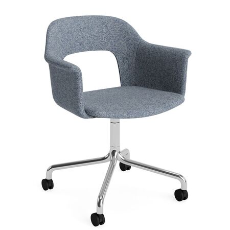 HAY Living Büro-Armlehnstuhl Layout 264 von Hay Aluminium poliert, Vanir - 733 