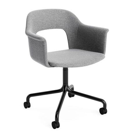 HAY Living Büro-Armlehnstuhl Layout 264 von Hay Schwarz pulverbeschichtet Aluminium, Hallingdal - 130