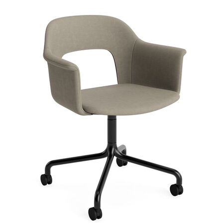 HAY Living Büro-Armlehnstuhl Layout 264 von Hay Schwarz pulverbeschichtet Aluminium, Naveli - 133 