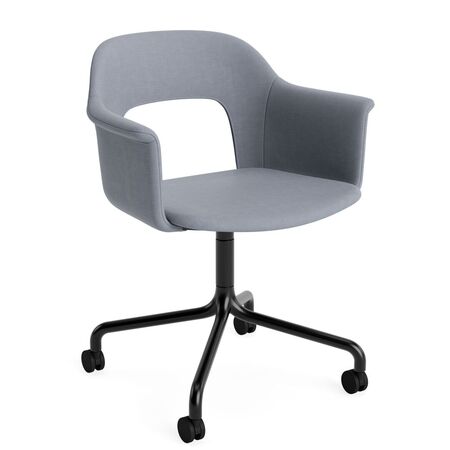 HAY Living Büro-Armlehnstuhl Layout 264 von Hay Schwarz pulverbeschichtet Aluminium, Naveli - 143 